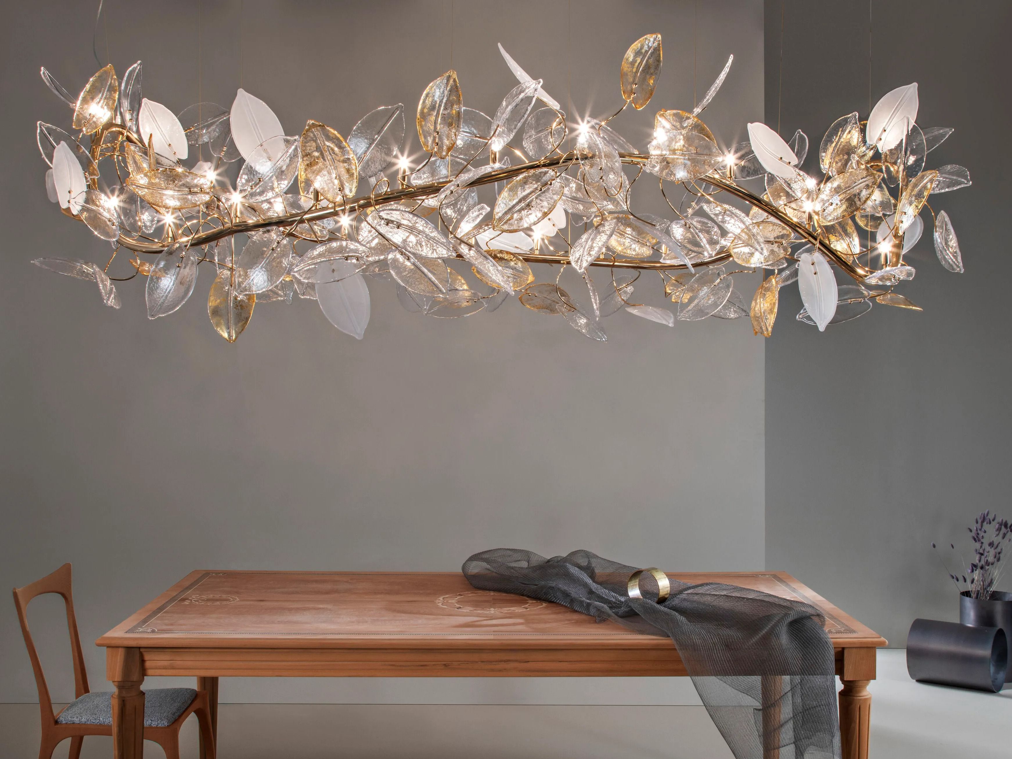 Стеклянный и металлический подвесной светильник Patrizia Volpato Агат ARCH-00073663