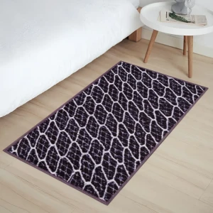 Коврик декоративный нейлон Кристалл 80x200 см цвет фиолетовый