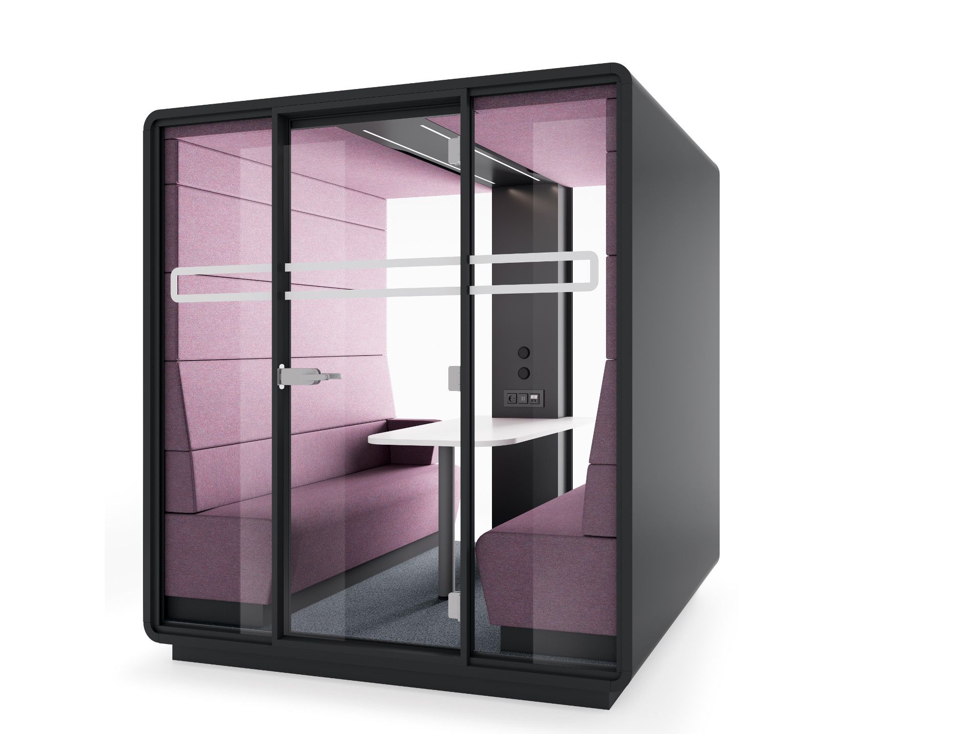 Многосторонняя акустическая офисная кабина со встроенным освещением Mikomax Smart Office Hushoffice ARCH-00086277