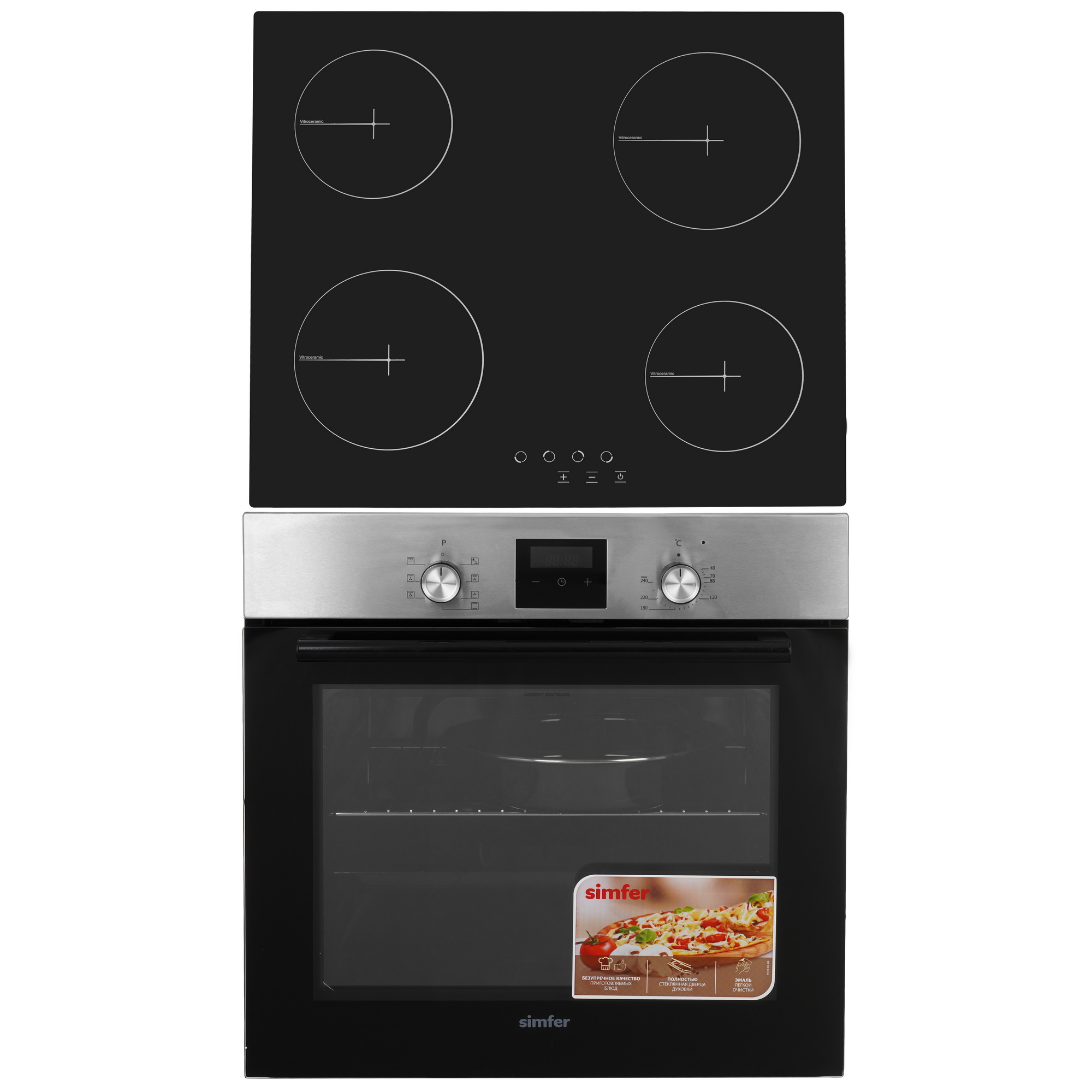 9280258 Духовой шкаф электрический Simfer B6EM56070 + Варочная поверхность электрическая Simfer H60D14B001 STDN-0010758