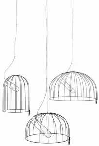 DE PADOVA Светодиодный подвесной светильник из стали с порошковым покрытием Mogura