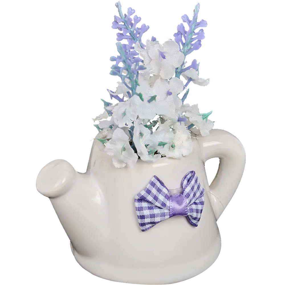 Искусственное растение в керамическом горшке "Чайник" ø6 h10 см Santreyd STLM-2030397