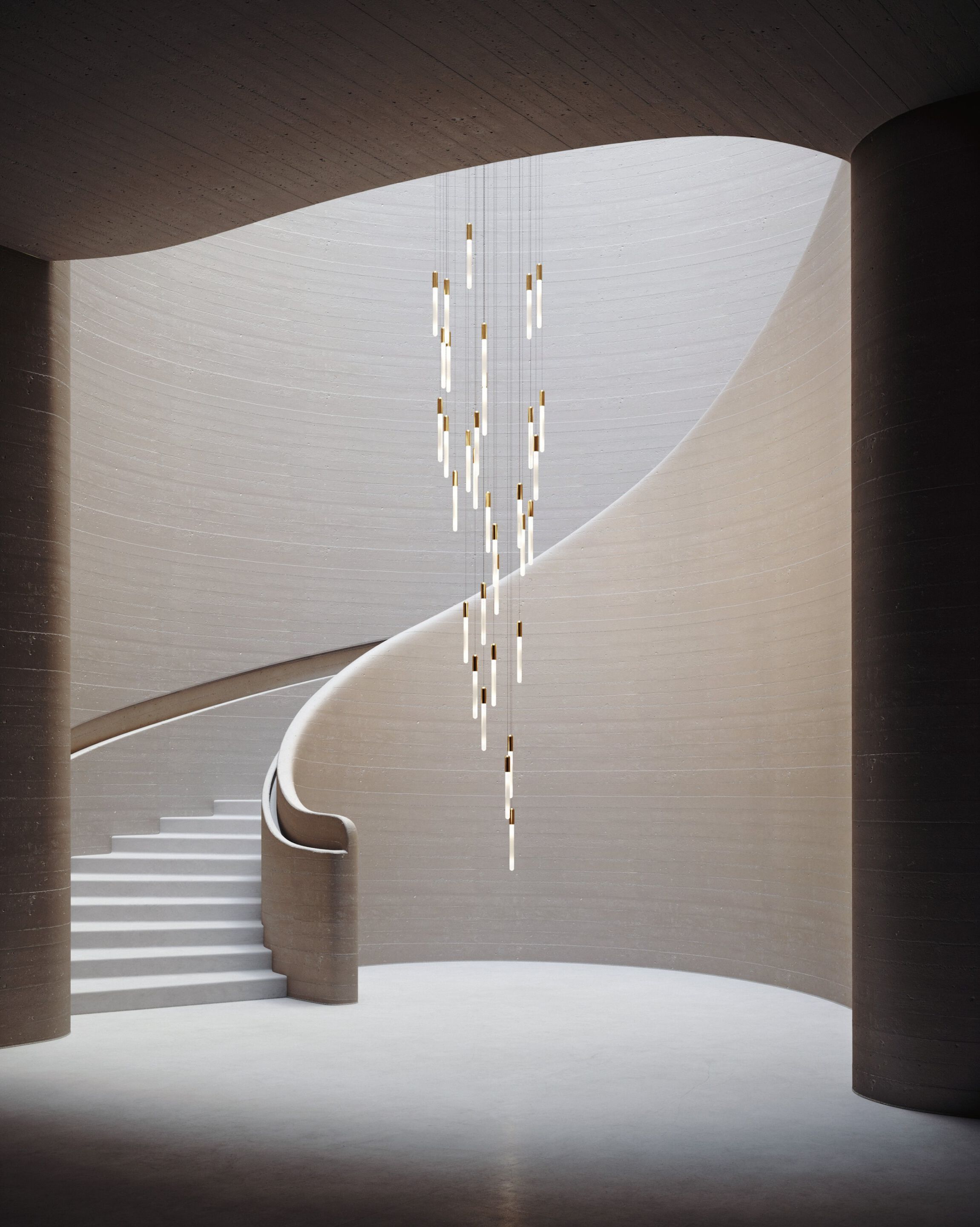 Опаловое стекло светодиодный подвесной светильник Matthew McCormick CASCADIA ARCH-00113373 - Вид №3