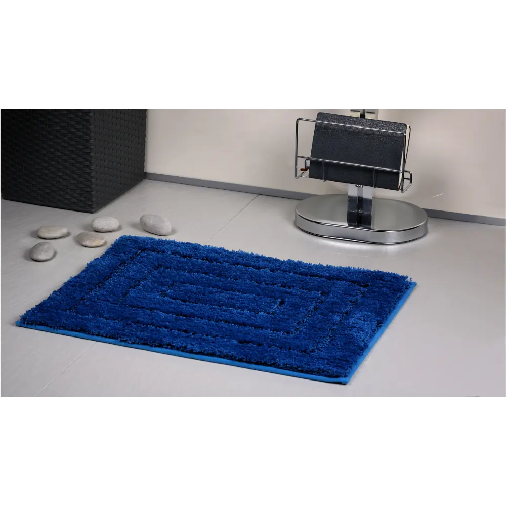 Коврик для ванной комнаты Grampus 45х65 см цвет синий STLM-2134744 - Вид №3