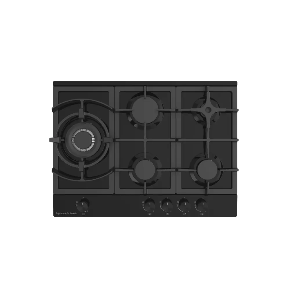 Газовая варочная панель Zigmund & Shtain G 14.7 B 69 см 5 конфорок цвет черный