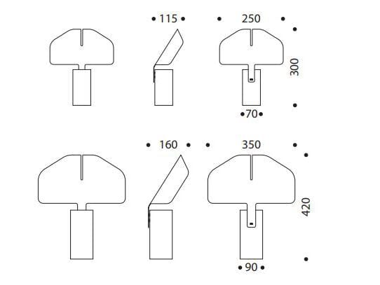 Металлическая настольная лампа с диммером Marzais Créations LEAF ARCH-00073854 - Вид №10