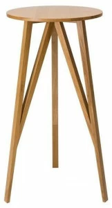 LOEHR Высокий круглый деревянный стол Faber