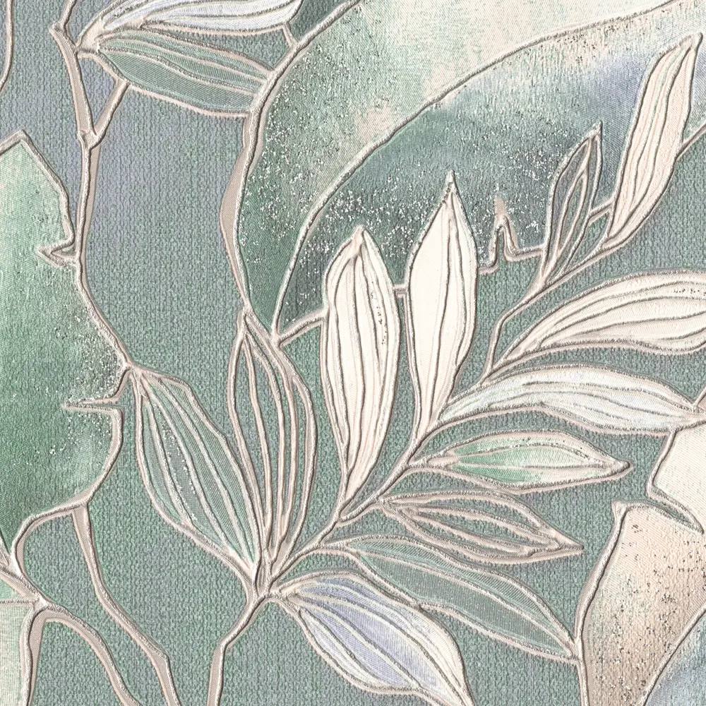 Флизелиновые обои Московская обойная фабрика Иоланта - свежий мятный акцент 89363294 STLM-0820490 - Вид №1
