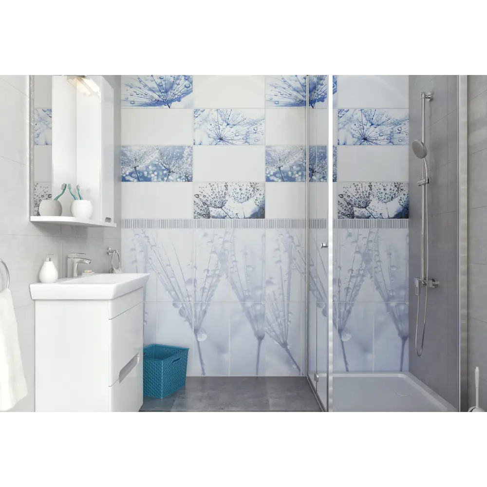 Комплект панелей ПВХ Фант роса 8 мм 2700x250 мм 2 7 м² 4 шт VOX STLM-2007040 - Вид №1