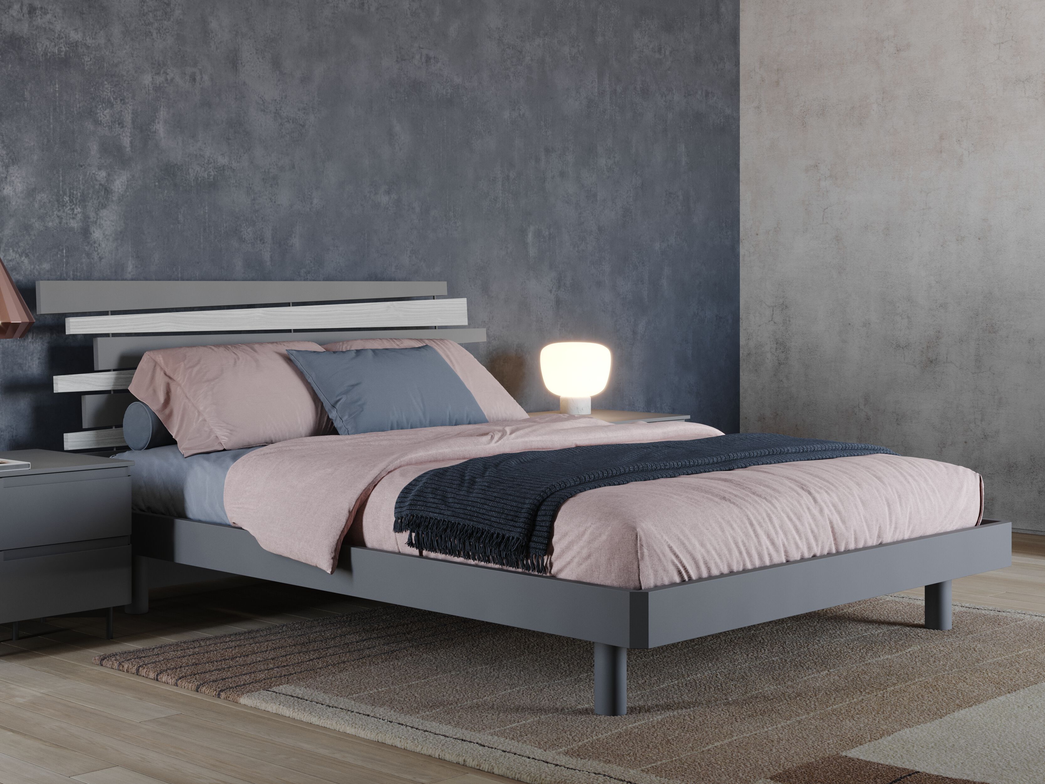 Деревянная двуспальная кровать для хранения Giessegi TWIN ARCH-00066835