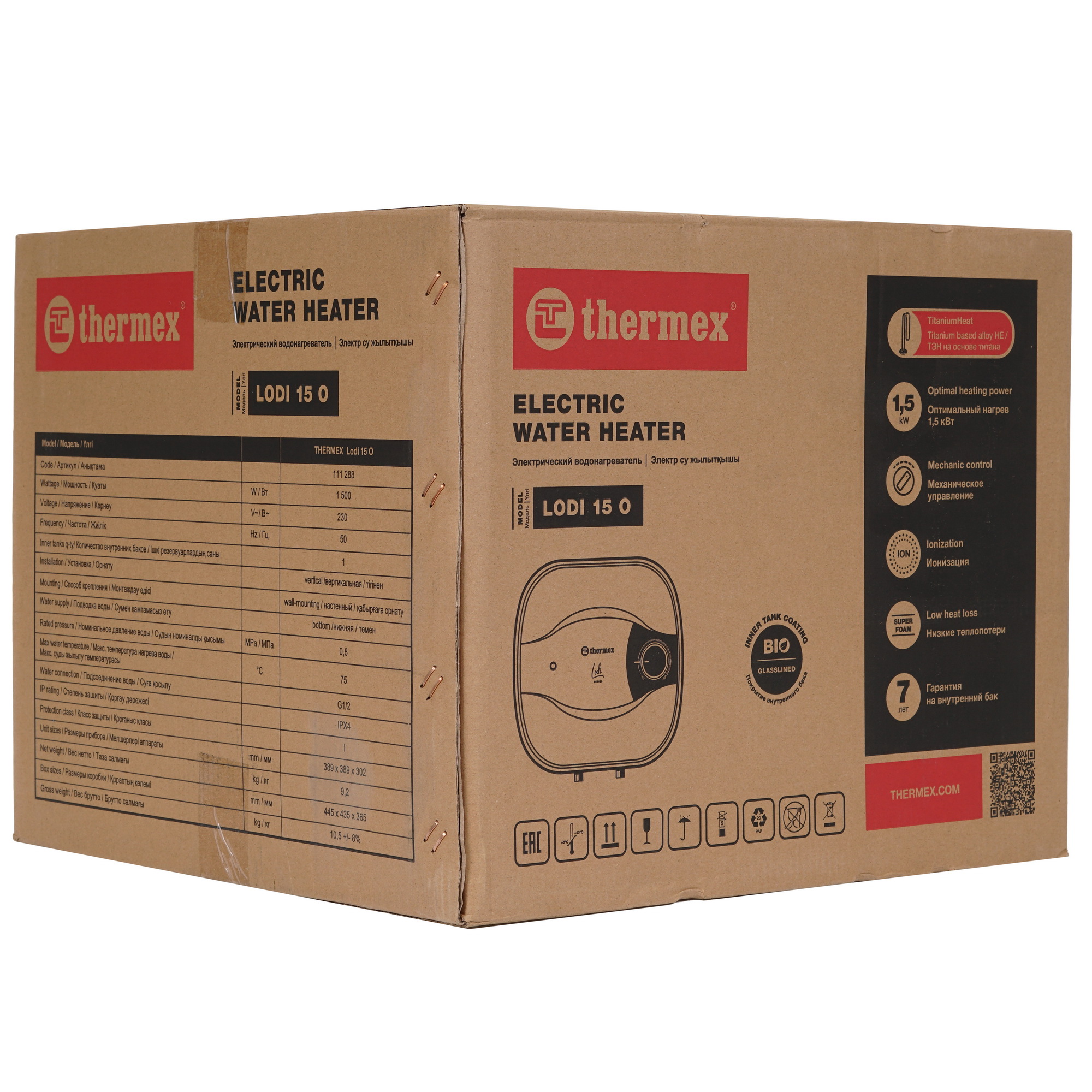 9136054 Водонагреватель электрический THERMEX Lodi 15 O STDN-0002903 - Вид №11