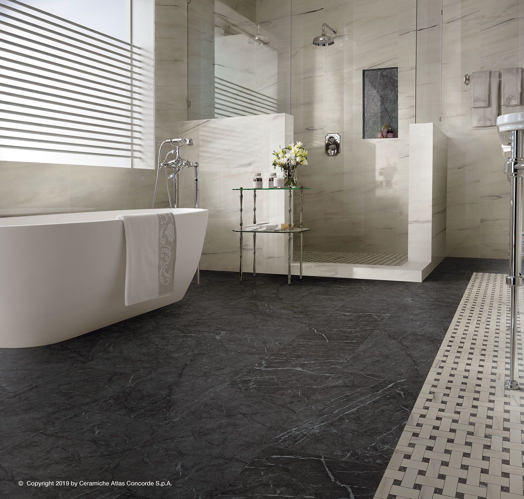 Пол из керамогранита с мраморным эффектом Atlas Concorde Marvel Dream ARCH-00135482 - Вид №42