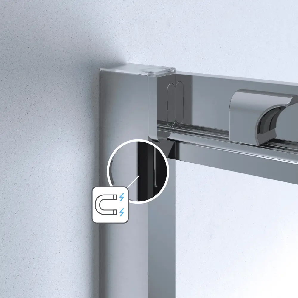 Комплект стекол для раздвижной душевой двери Sensea Easy 150 см прозрачное стекло, цвет профиля на выбор 85868672 STLM-2102232 - Вид №1