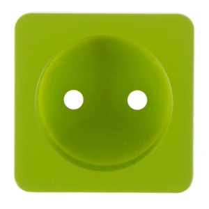 Накладка для розетки без заземления Lexman Cosy, цвет зелёный