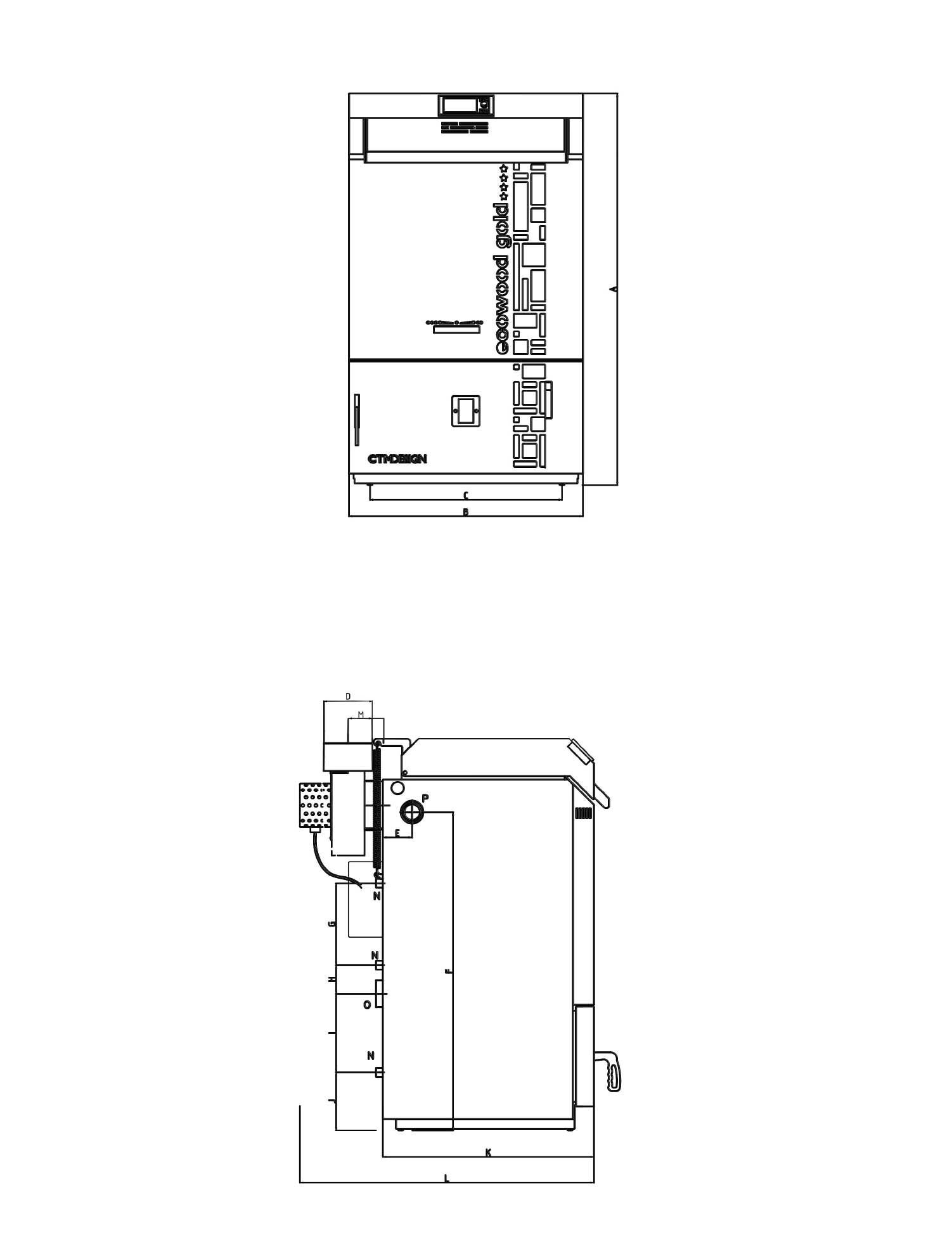 Дровяной котел CTM ECOWOOD GOLD ARCH-00020786 - Вид №2