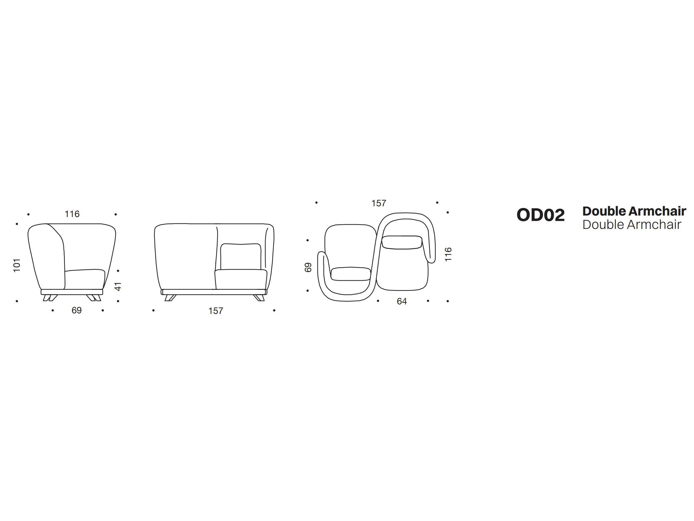 Кресло для контрактной ткани с высокой спинкой VALENTINI Criss Cross ARCH-00073296 - Вид №5