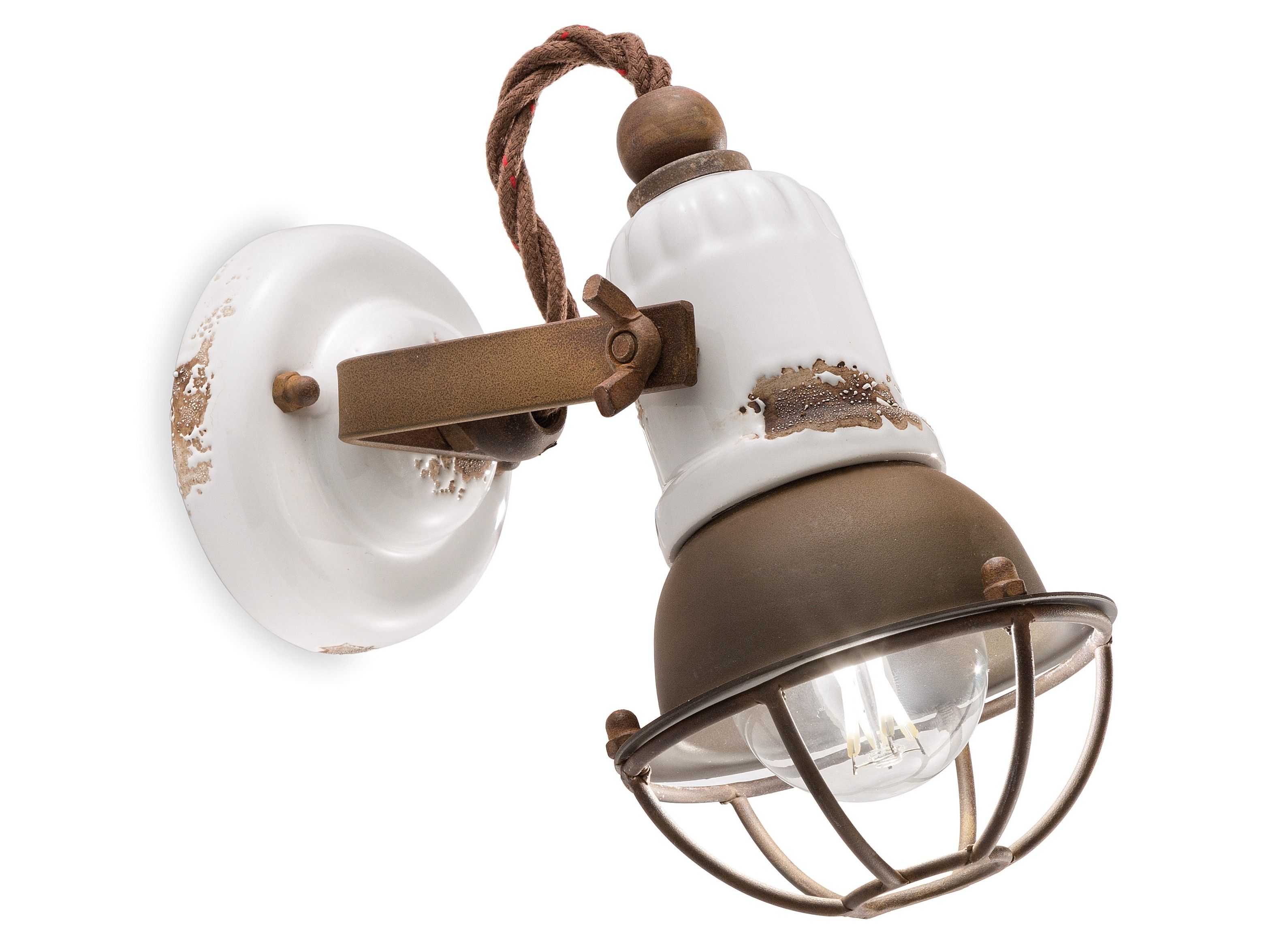 Керамический круглый поворотный настенный прожектор FERROLUCE ARCH-00139824 - Вид №1