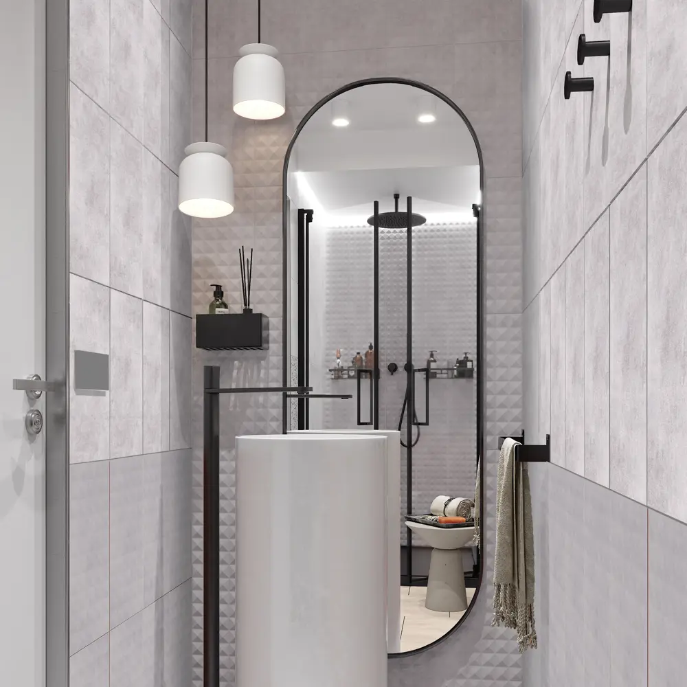 Настенная плитка Culto Asana Cemento Fog 20x40 см 1.2 м² цемент цвет серый STLM-2157457