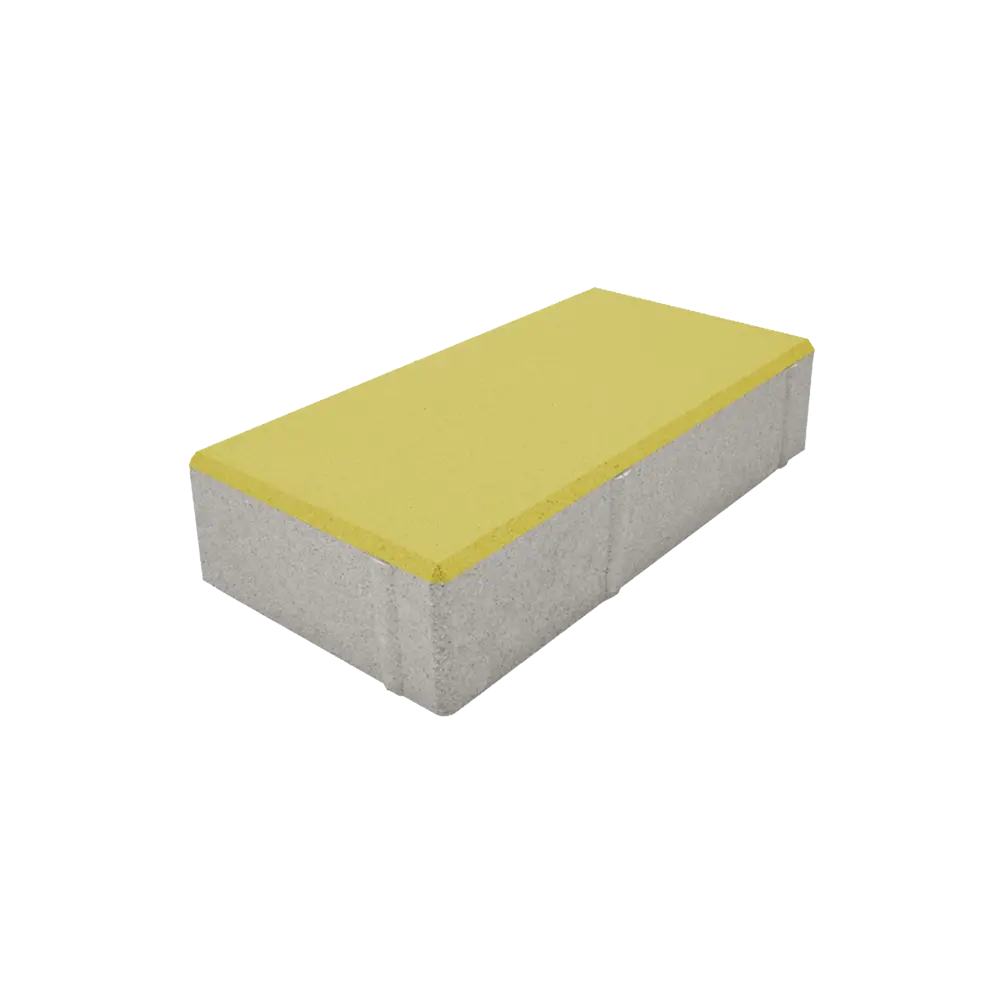 Плитка тротуарная Призма двухслойная 200x100x50 мм жёлтый Santreyd STLM-2137053