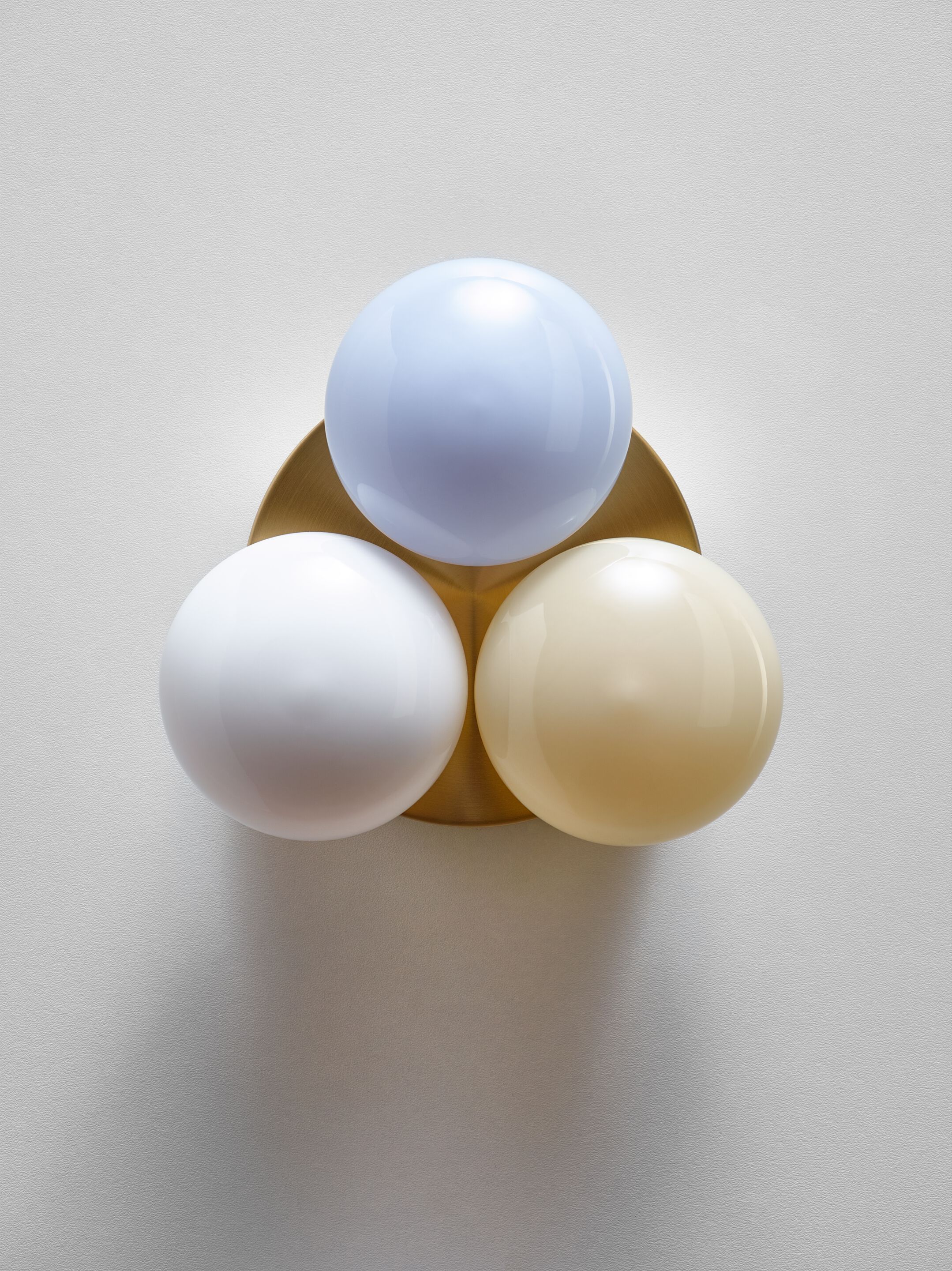 Светодиодный настенный светильник из дутого стекла и латуни SkLO DOT 3X ARCH-00061580 - Вид №4