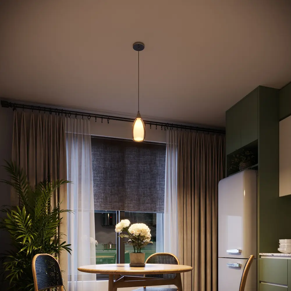 Светильник подвесной Eurosvet Cosmic 1 лампа 3 м² цвет хром STLM-2058644 - Вид №11