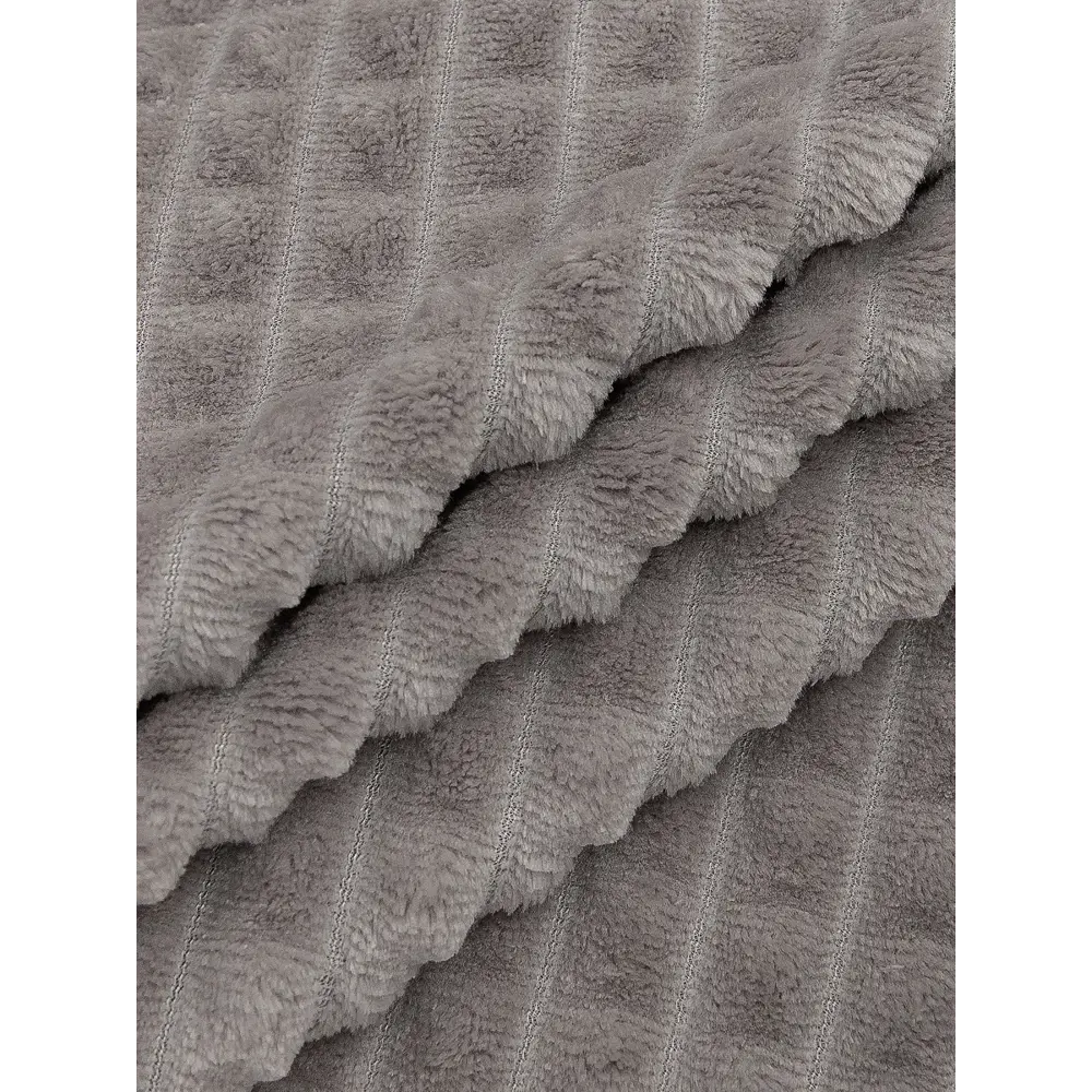 Плед Кубики 200x220 см фланель цвет светло-коричневый TEXREPUBLIC STLM-2136613 - Вид №2