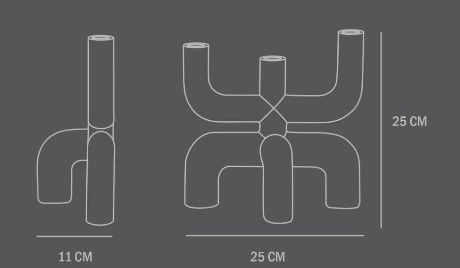 Керамический подсвечник 101 Copenhagen COBRA ARCH-00010348 - Вид №5