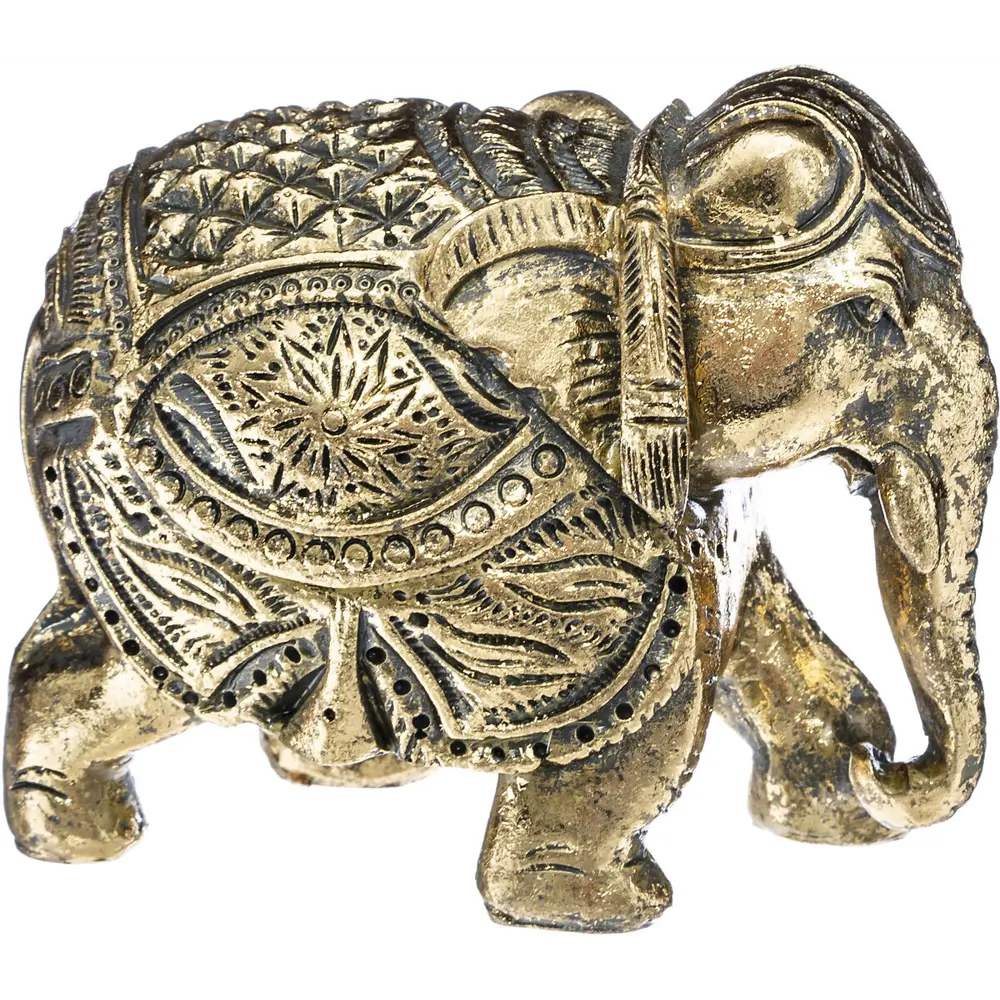 Статуэтка декоративная Atmosphera Слон 11x6 см золотистая STLM-2211579 - Вид №3