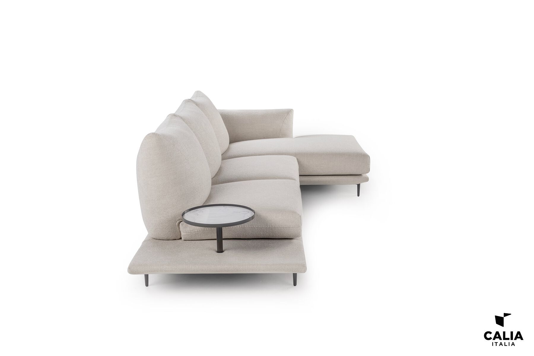 Модульный тканевый диван с полуостровом Calia Italia Superior ARCH-00143785 - Вид №1