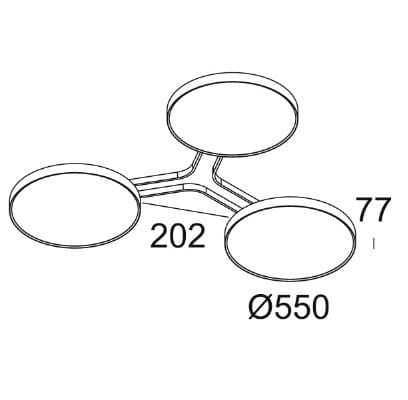 Затемняемый светодиодный подвесной светильник Deltalight Multinova ARCH-00032015 - Вид №3