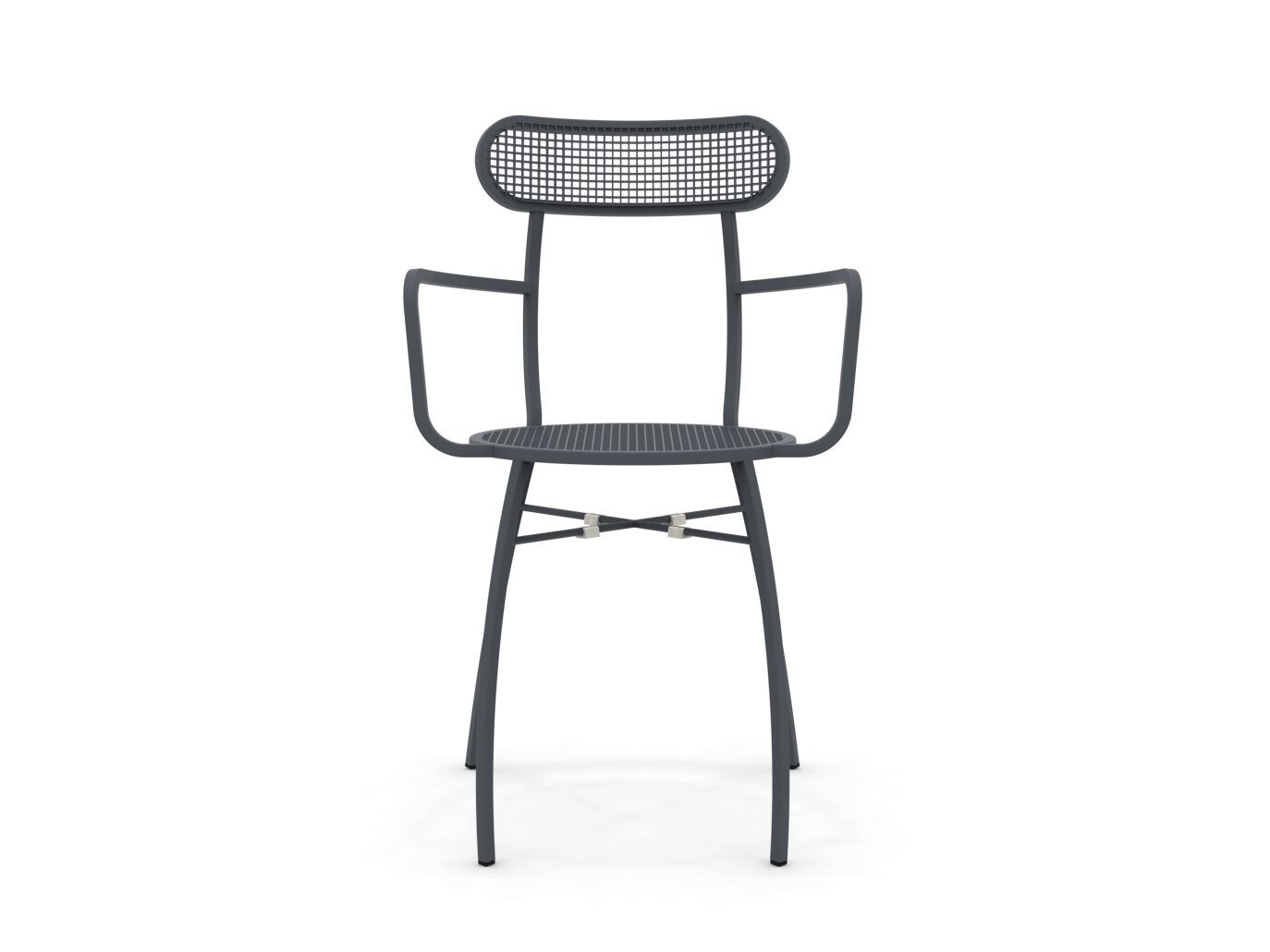 Металлический штабелируемый стул с подлокотниками Vermobil Привет ARCH-00037594 - Вид №1