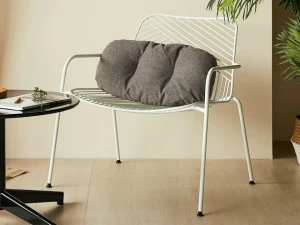 Grado Design Кресло из стали с порошковым покрытием с подлокотниками Sketch Skt-ch-lg