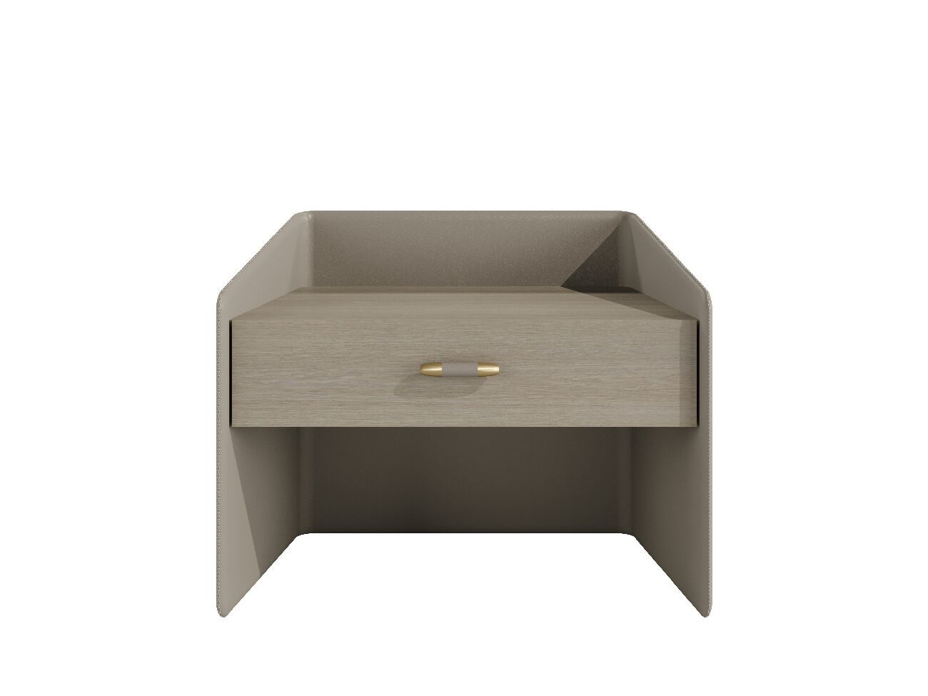 Прямоугольная кожаная прикроватная тумбочка Casa Magna Essence ARCH-00014397