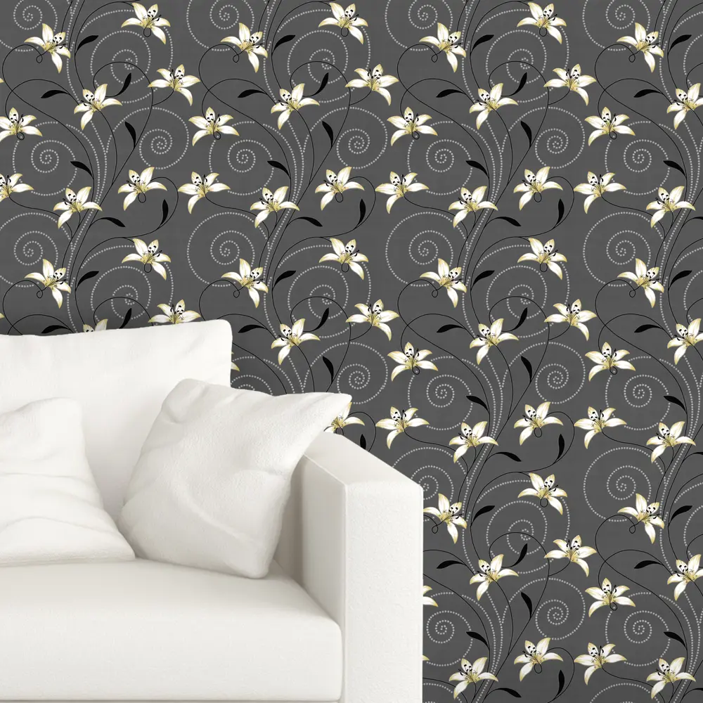 Обои флизелиновые Vilia Вояж чёрные 1.06 м 1145-22 STLM-2080153 - Вид №2