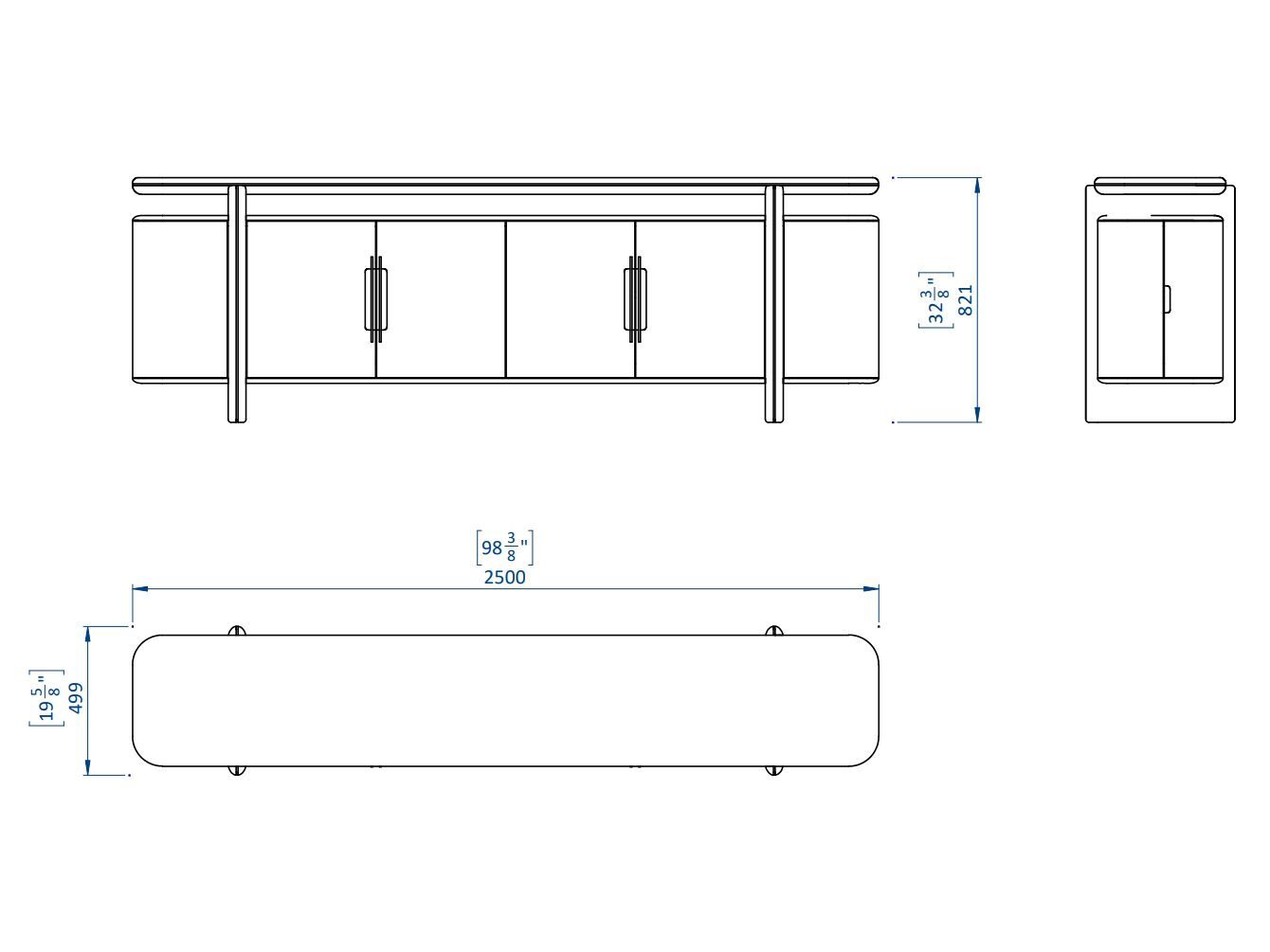 Деревянный шкаф с распашными дверями Casa Magna Essence ARCH-00122000 - Вид №4