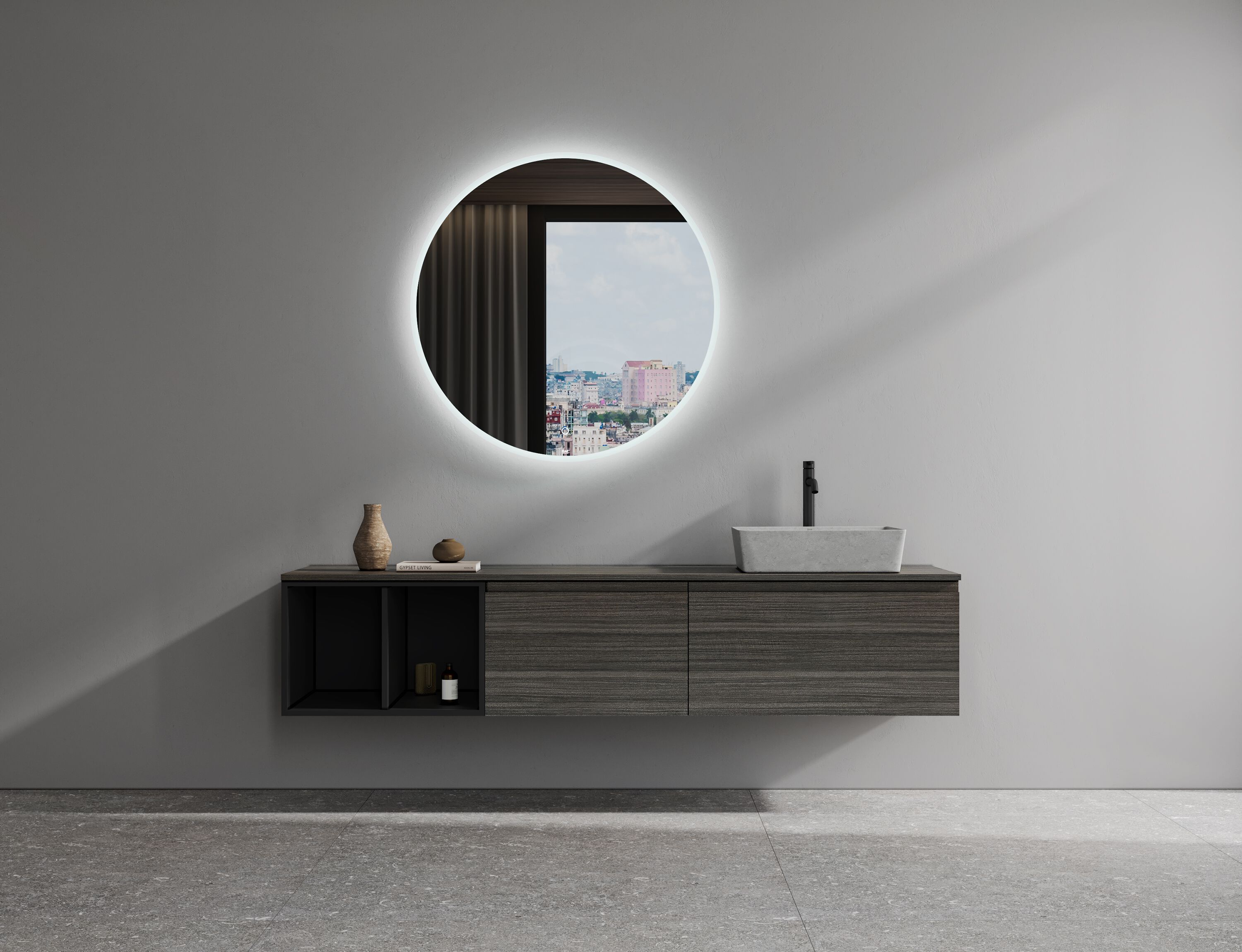 Керамическая овальная столешница RAK Ceramics RAK-Skin ARCH-00005205 - Вид №3