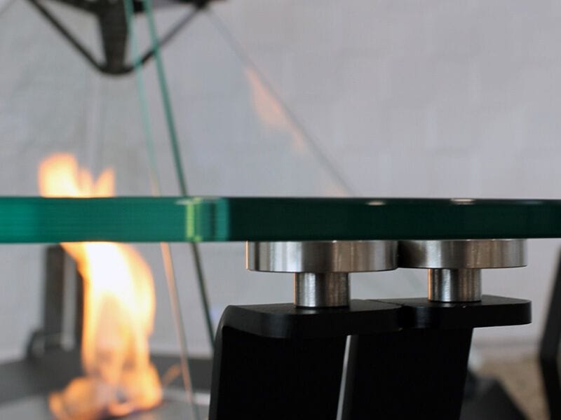 Отдельно стоящий камин с панорамным стеклом bioKamino CRYSTAL LOUVRE ARCH-00138063 - Вид №2