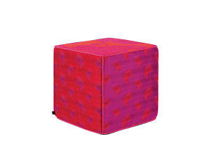 Квадратный пуф из ткани