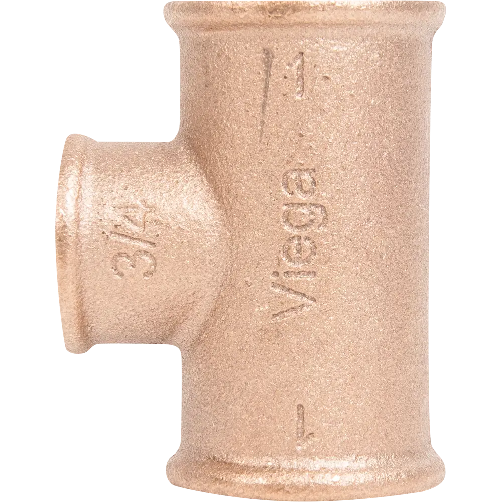 Тройник Viega 264420, внутренняя резьба, 1x3/4x1", бронза 264420 STLM-2149130 - Вид №2