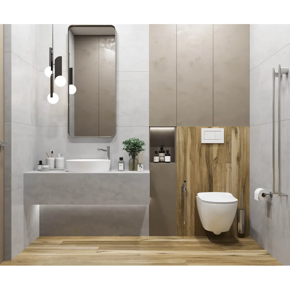 Глазурованный керамогранит Laparet Flagman 60x120 см 1.44 м² матовый цвет серый STLM-2121298 - Вид №3