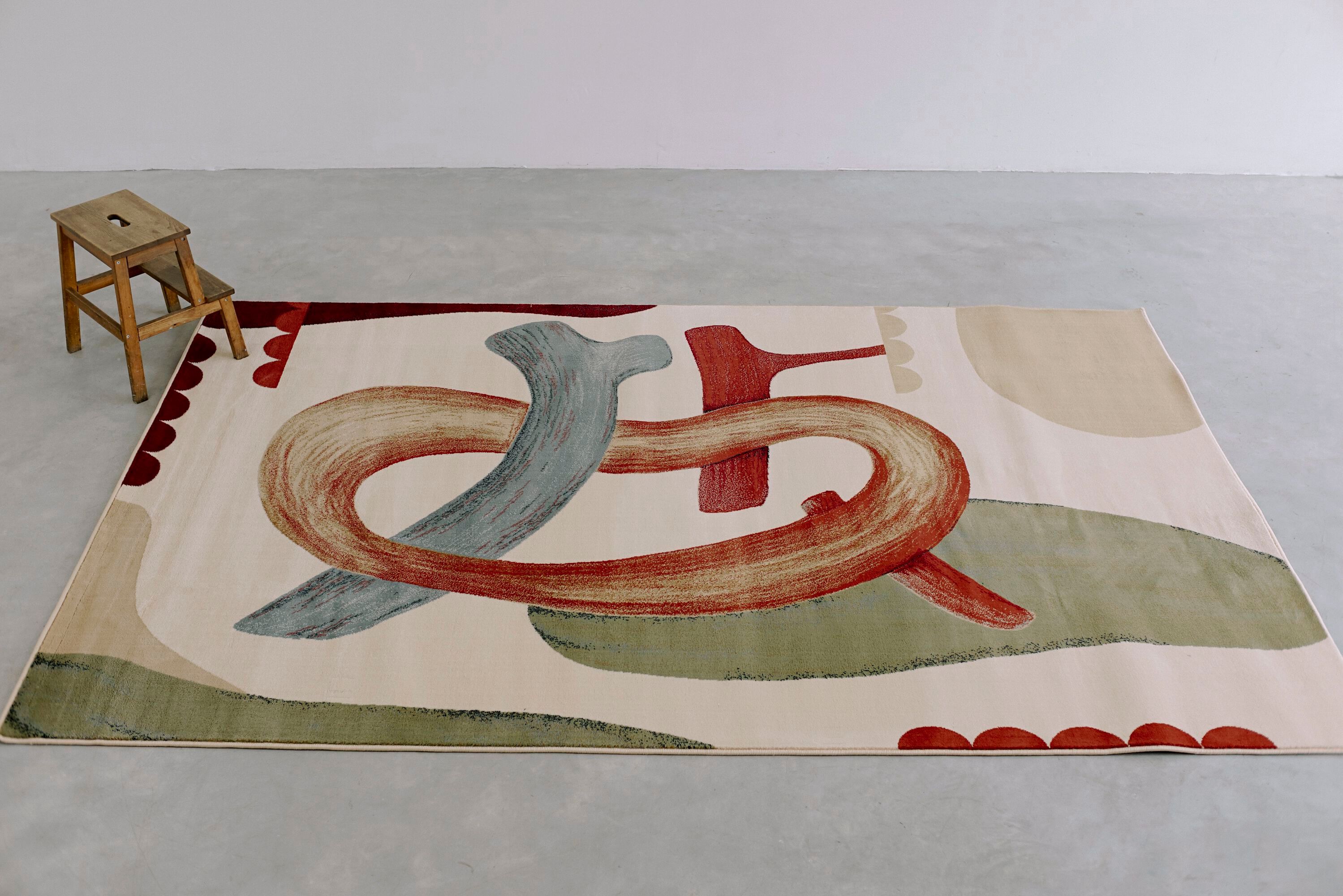 Прямоугольный ковер с рисунком из полипропилена Shishka Project TRAIT ARCH-00070375 - Вид №3