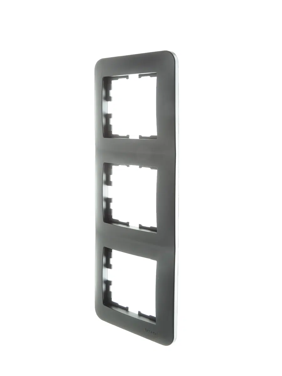 ASTI Рамка 3-ая вертикальная б/вст платина LEZARD 7081-3500-153 - Вид №2
