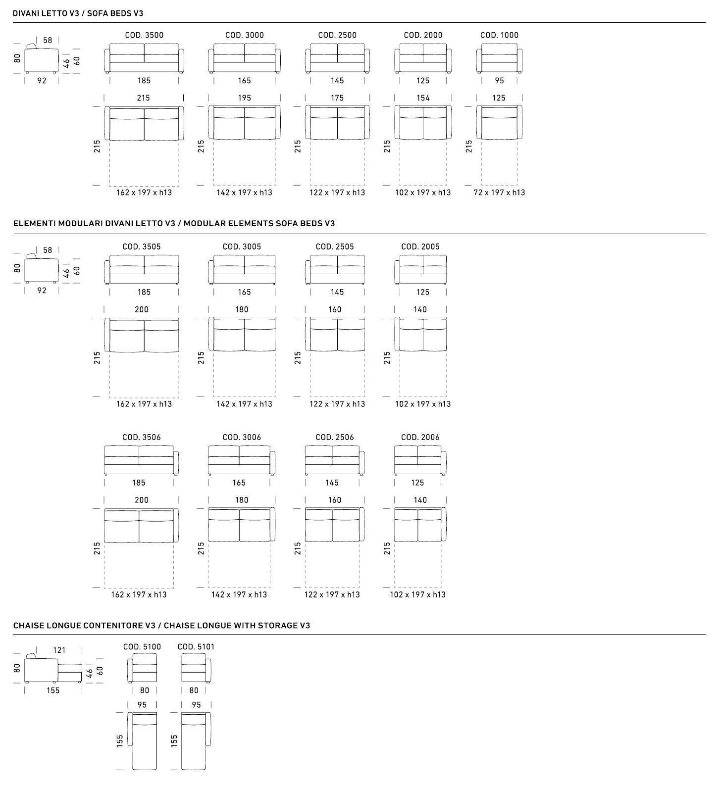 Тканевый раскладной диван-кровать с полуостровом Dienne Salotti Views II ARCH-00056938 - Вид №6