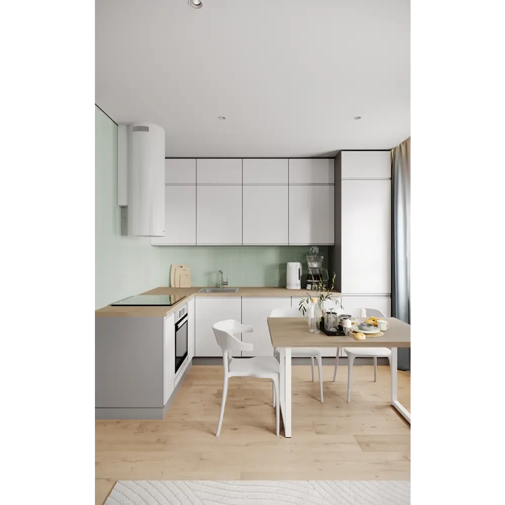 KONSENSA Фальшпанель Токио для кухни 10×77 см белая МДФ 89421059 STLM-1583165 - Вид №9