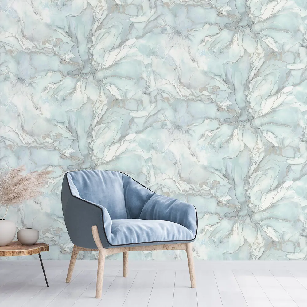 Обои флизелиновые Аспект Ру Байкал голубые 1.06 м 70492-61АСП STLM-2033427 - Вид №2