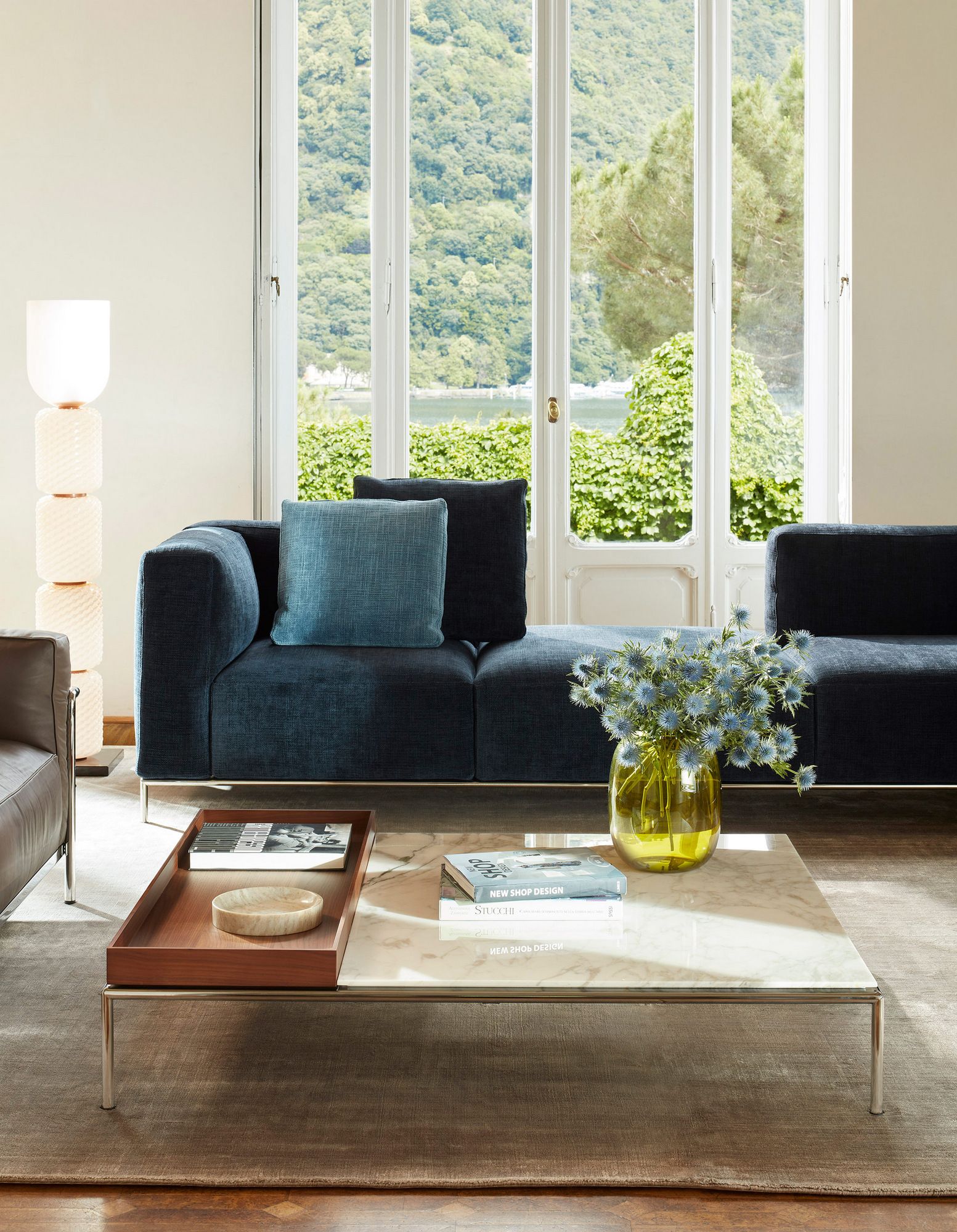 Прямоугольный стеклянный журнальный столик CASSINA Esosoft ARCH-00082448 - Вид №6