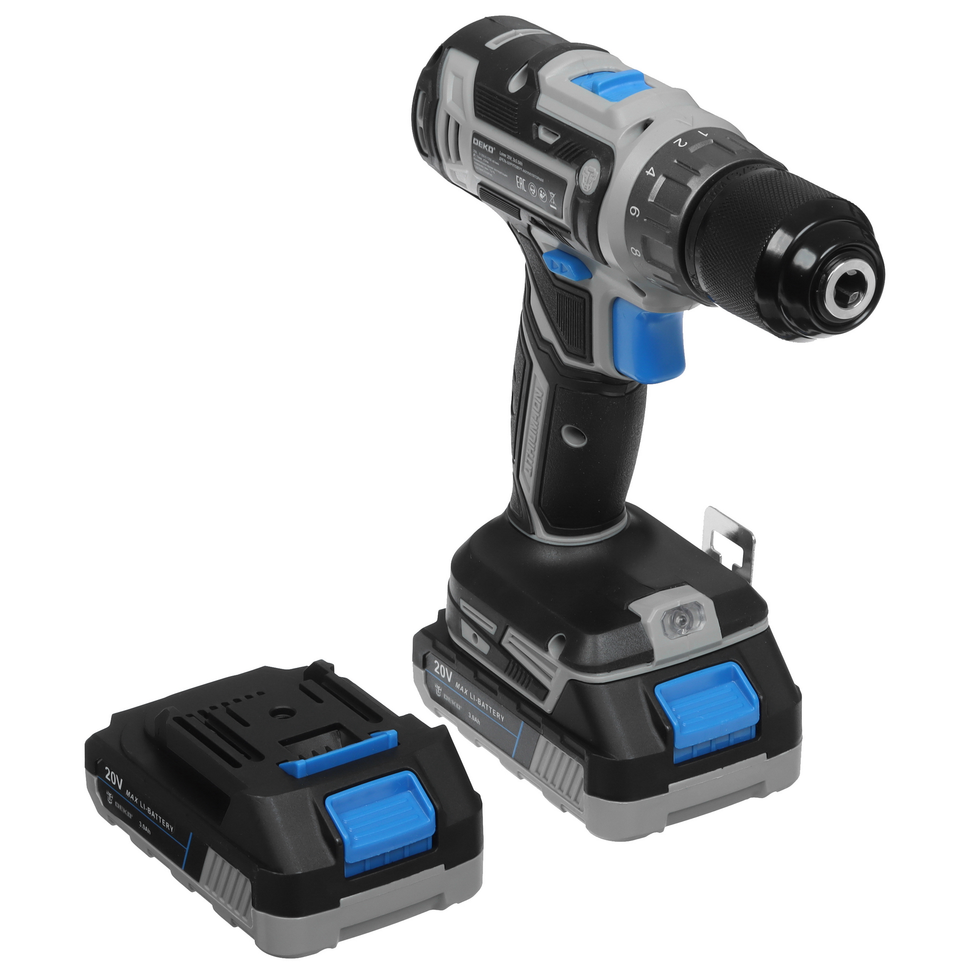 Дрель-шуруповерт DEKO Loner 20V ONE + UNV 20V 5463217 STDN-0028483 - Вид №1