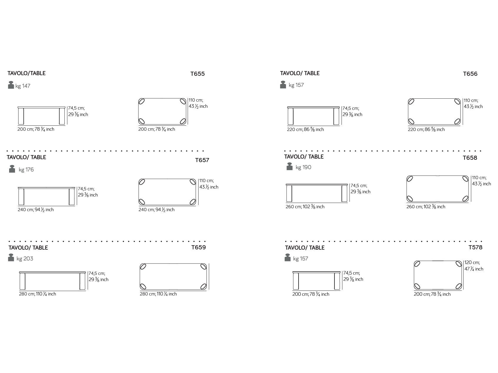 Прямоугольный стол из массива дерева Amura MEDITERRANEO ARCH-00078548 - Вид №9
