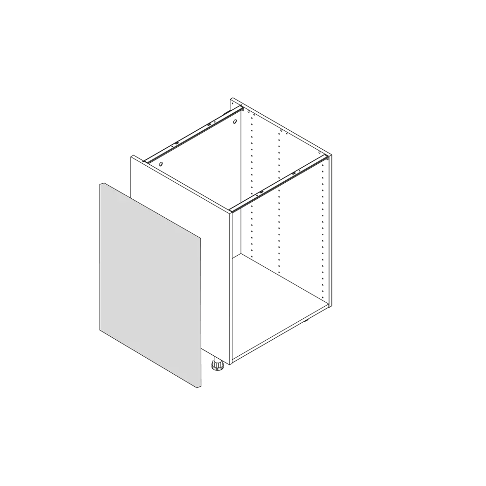 Фальшпанель для кухонного шкафа Ньюпорт 58x77 см KONSENSA МДФ цвет белый Ньюпорт белый STLM-2052796 - Вид №16
