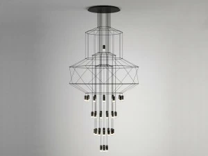 Vibia Светодиодный подвесной светильник с диммером Wireflow chandelier 0374